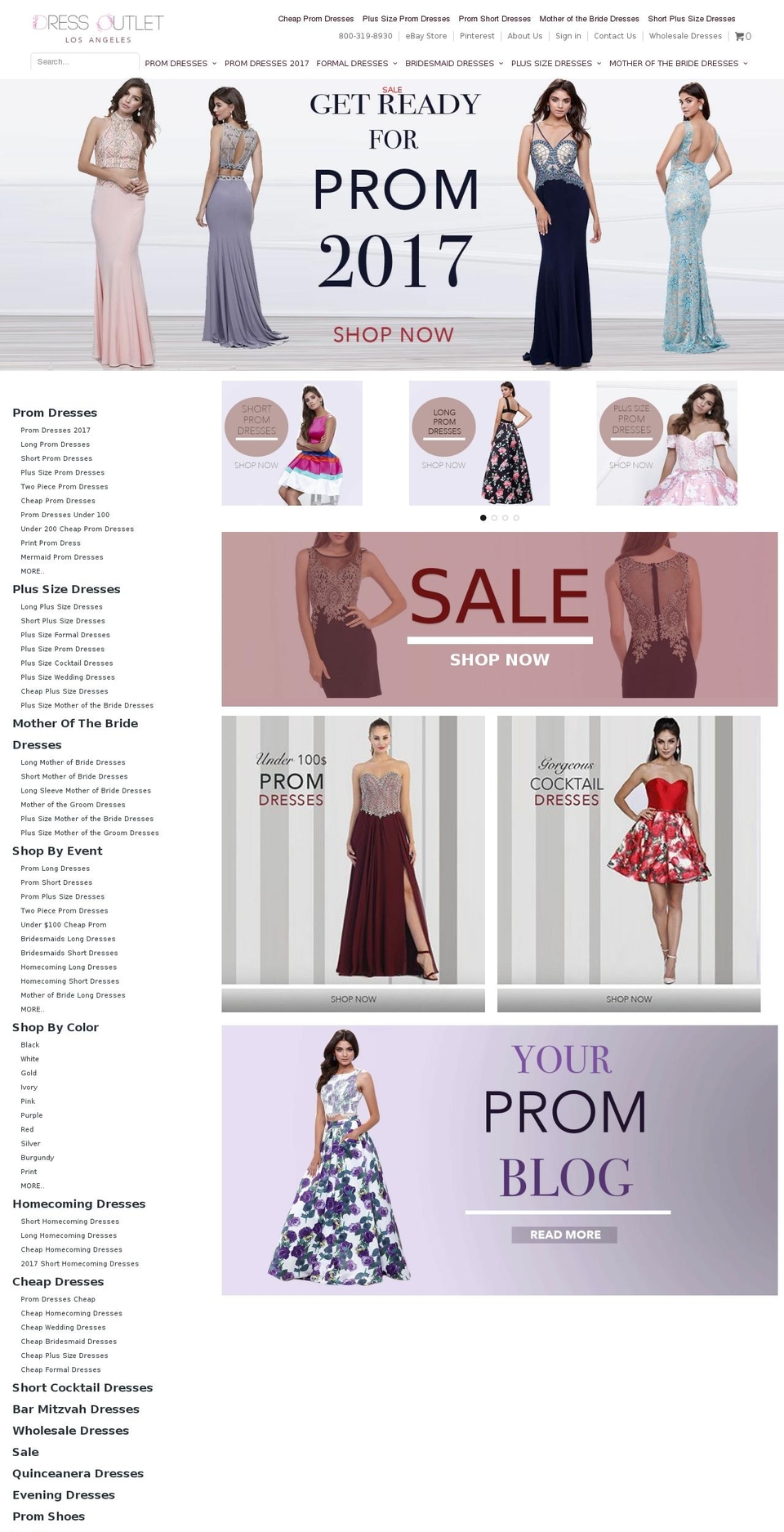 Dawn Shopify theme site example thedressoutlet.com
