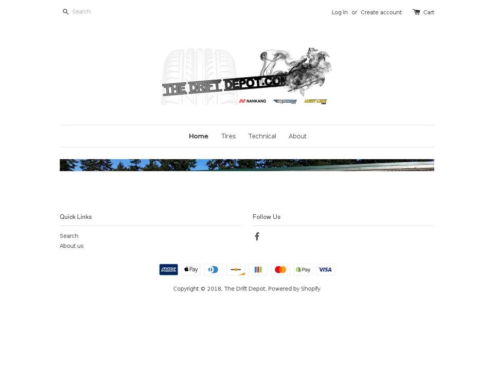 thedriftdepot.com shopify website screenshot