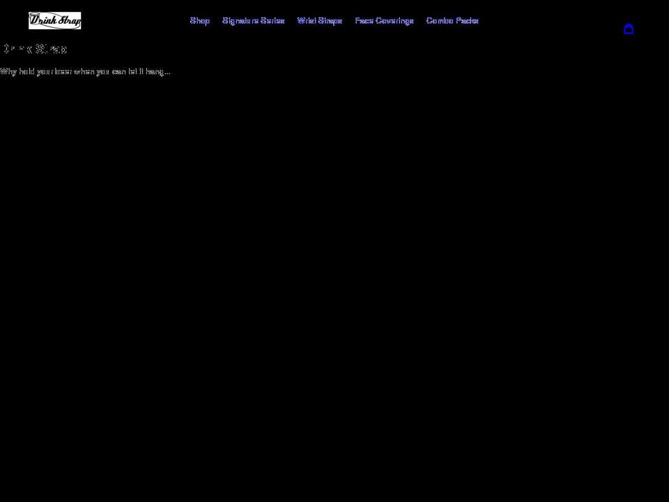 thedrinkstrap.com shopify website screenshot