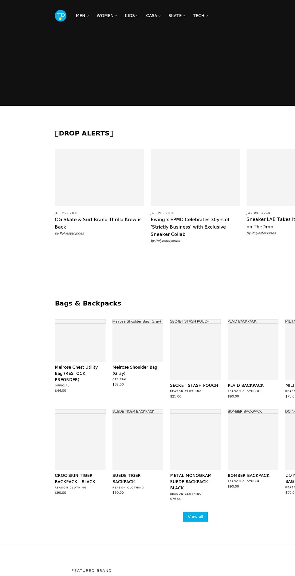 thedrop.com shopify website screenshot