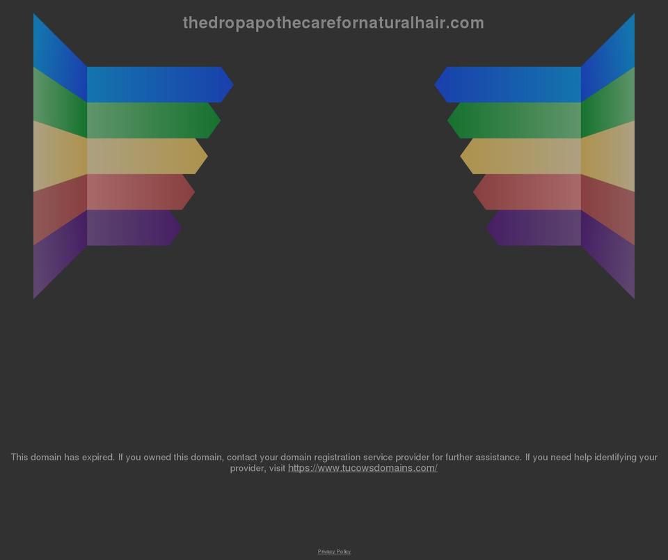 thedropapothecarefornaturalhair.com shopify website screenshot