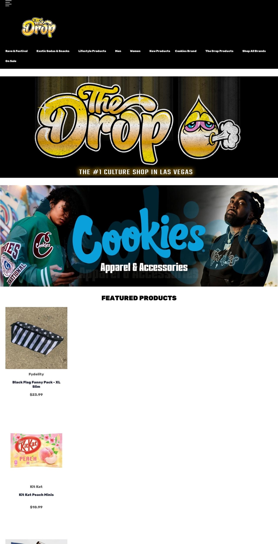 thedroplv.com — Shopify storefront screenshot