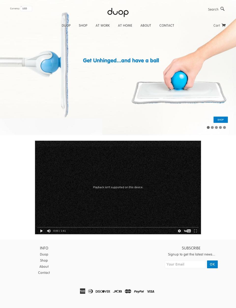 theduop.com shopify website screenshot