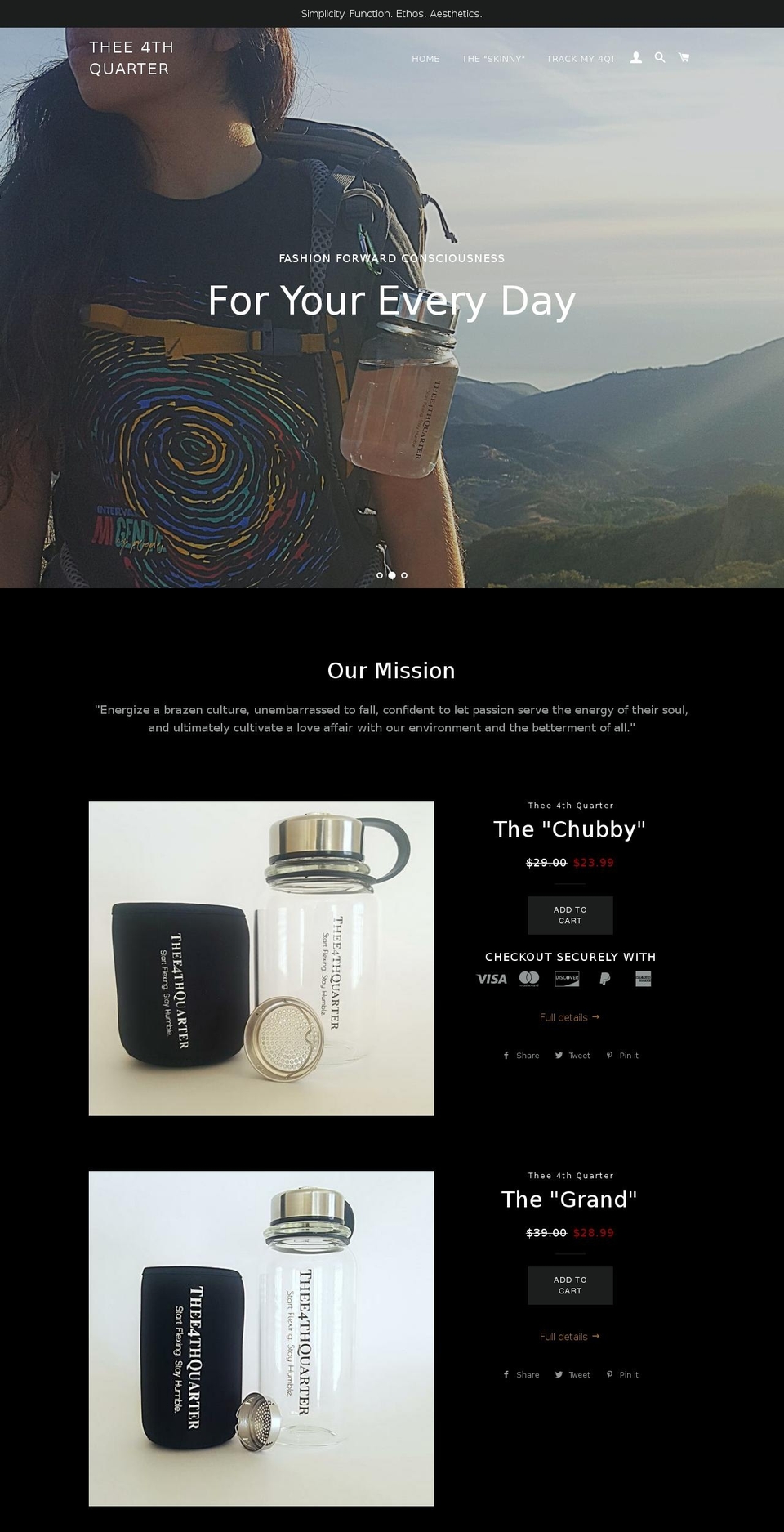 thee4thquarter.com shopify website screenshot