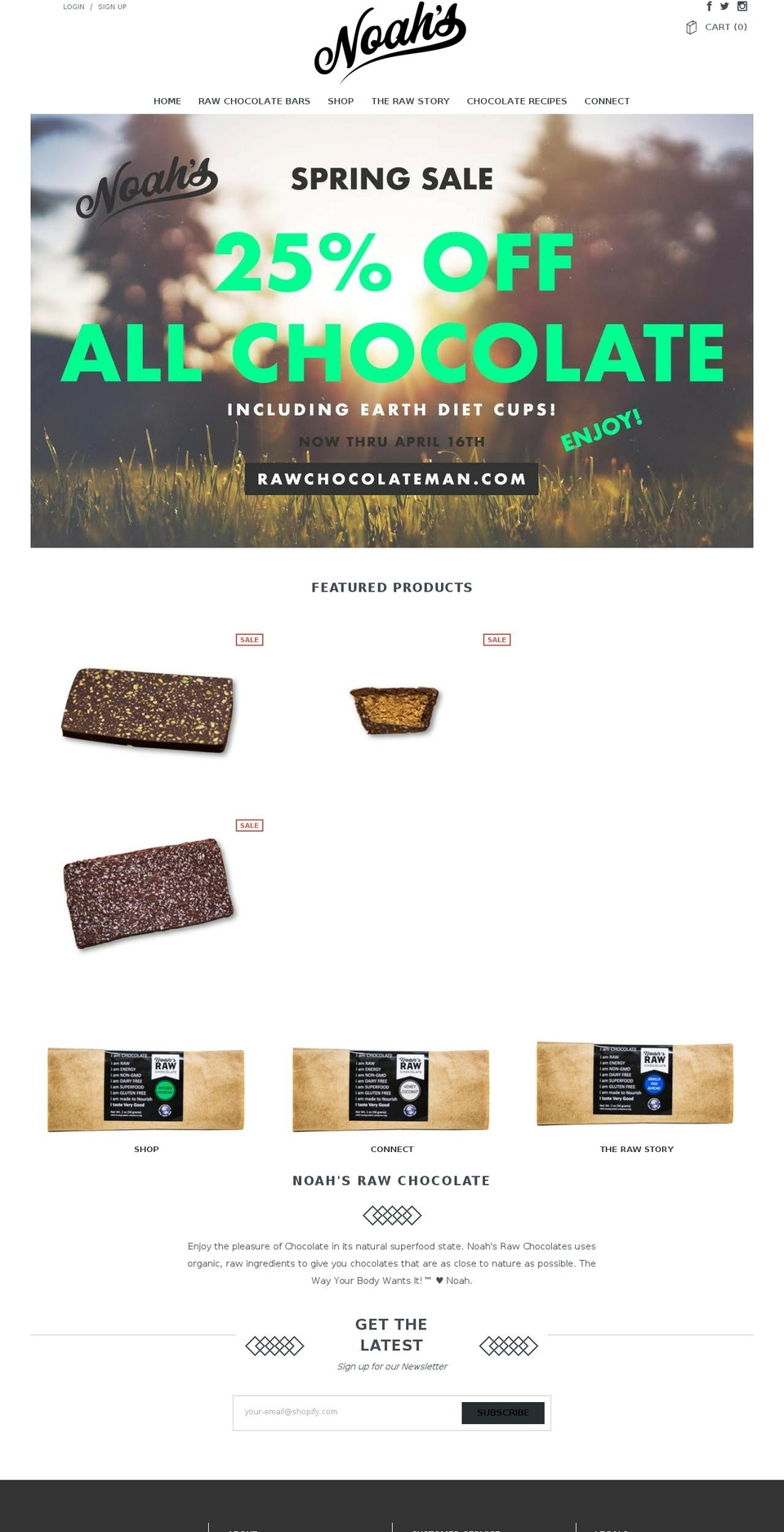 Avenue Shopify theme site example theearthdietchocolate.com