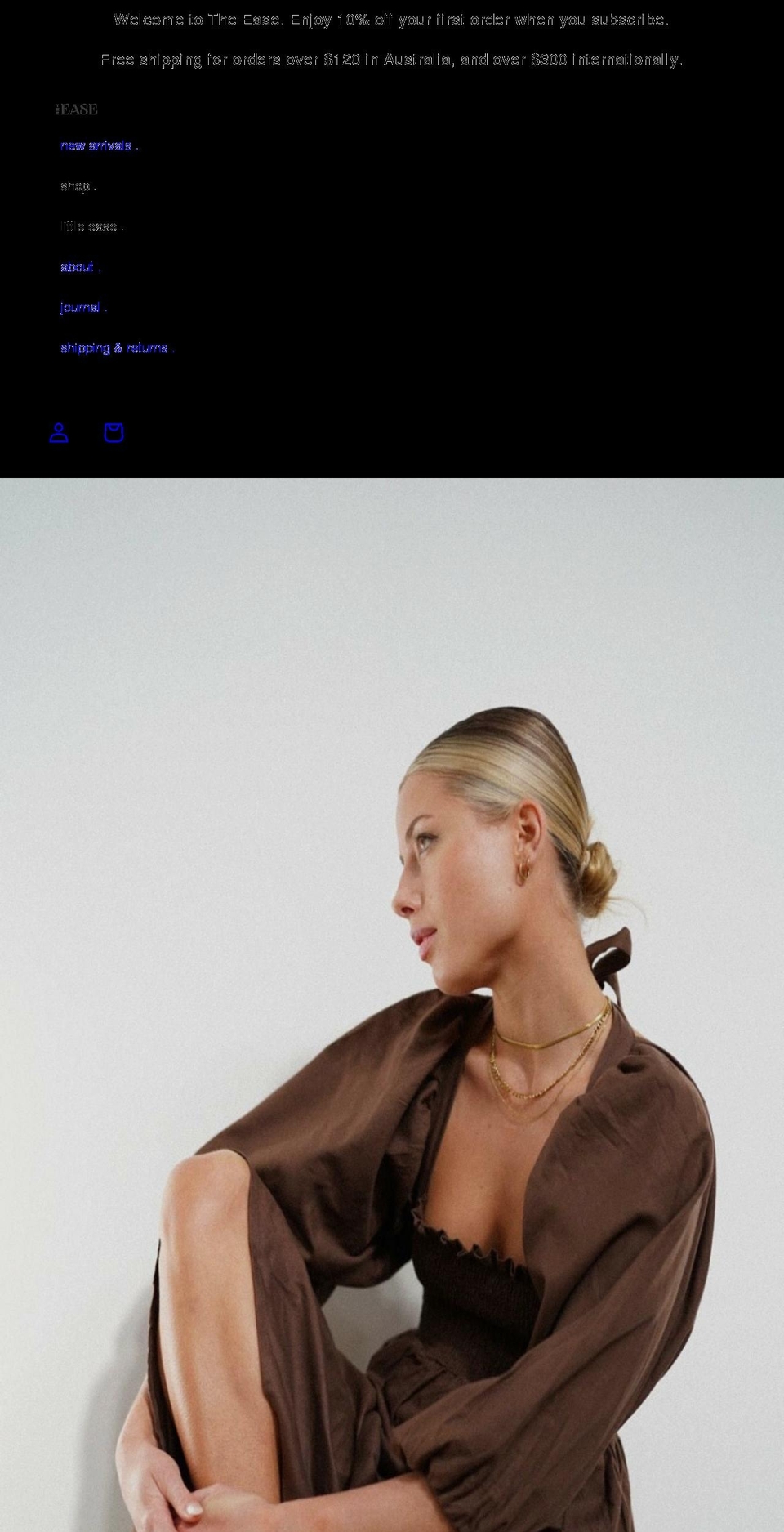 theeaselabel.com shopify website screenshot