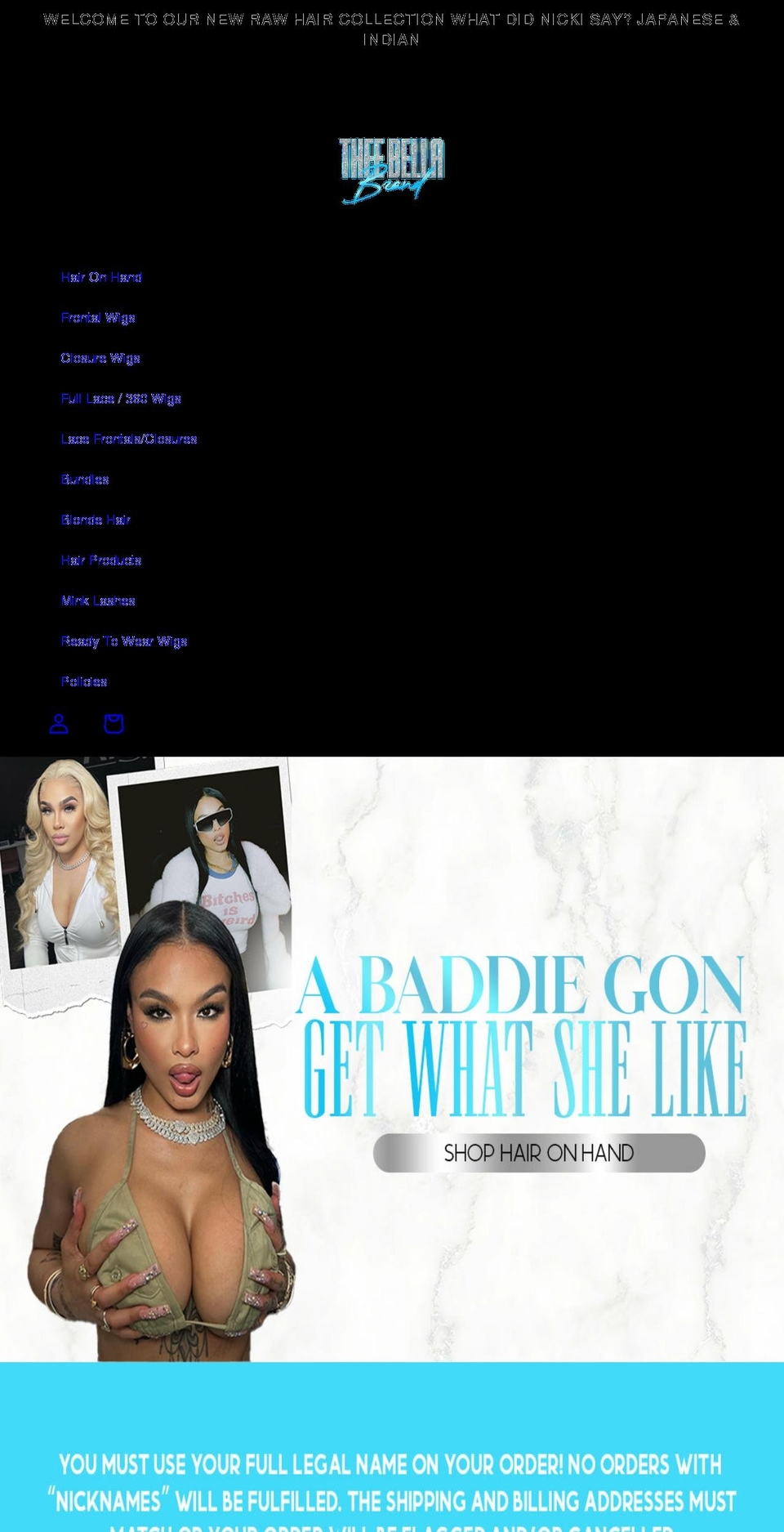 theebellabrand.com shopify website screenshot