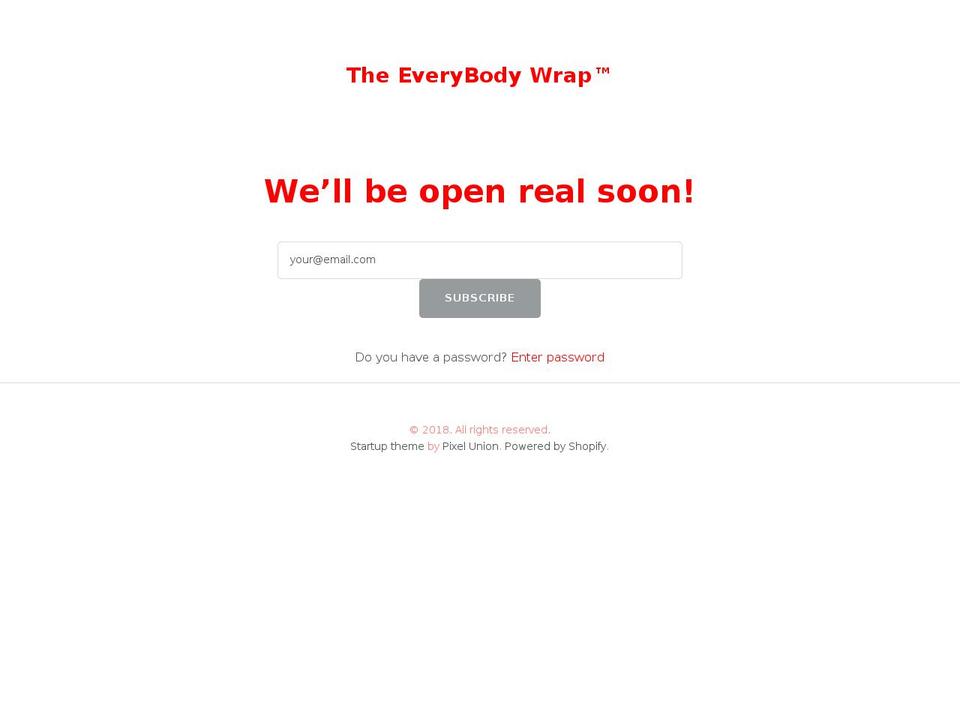 theebwrap.com — Shopify storefront screenshot