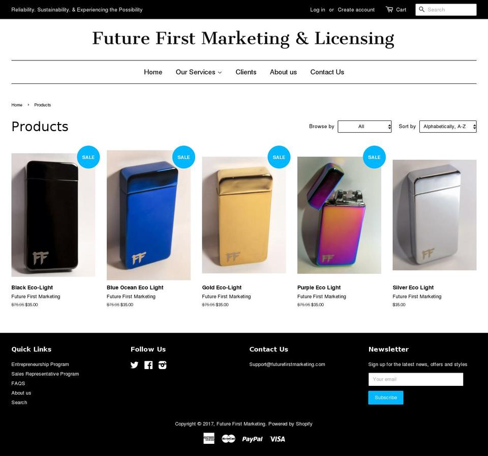 theecolighter.com shopify website screenshot