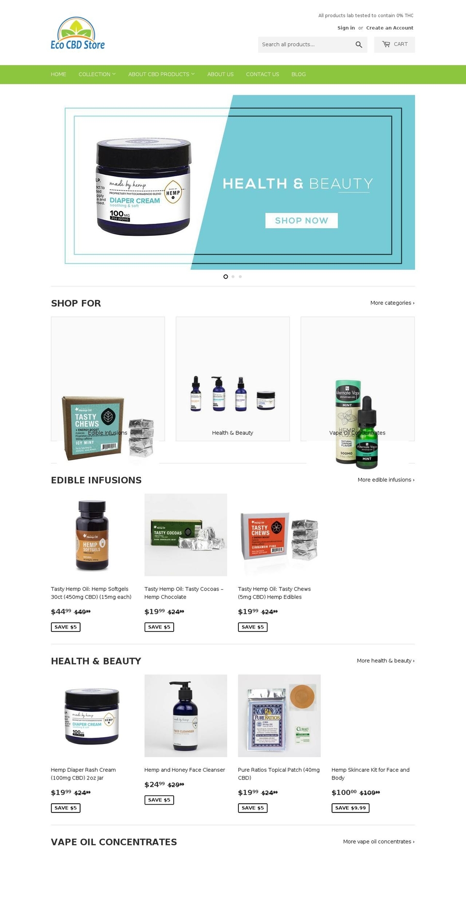 theecostore.us shopify website screenshot