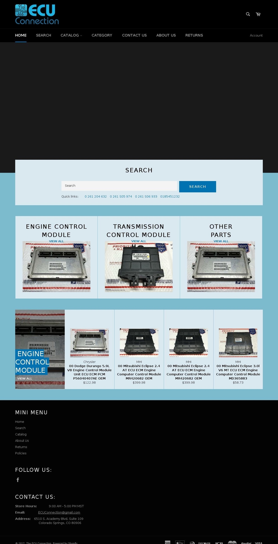 theecuconnection.com shopify website screenshot