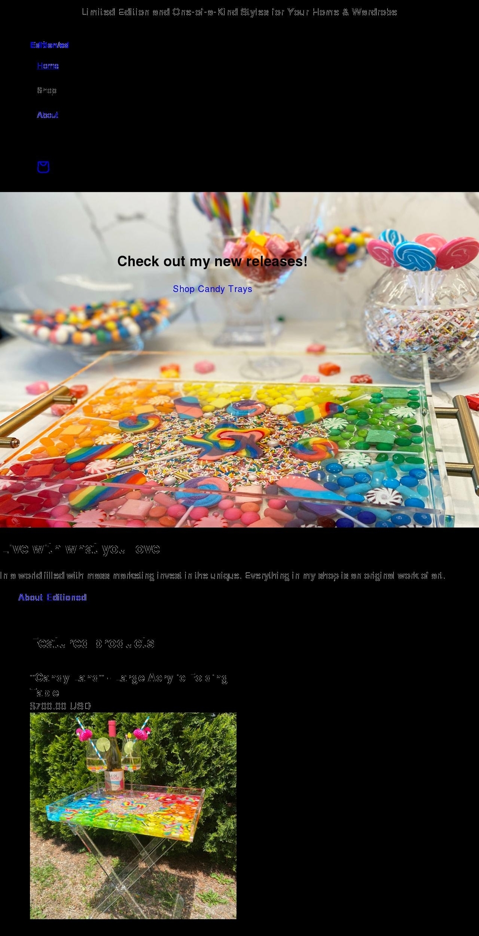 theeditioned.com shopify website screenshot