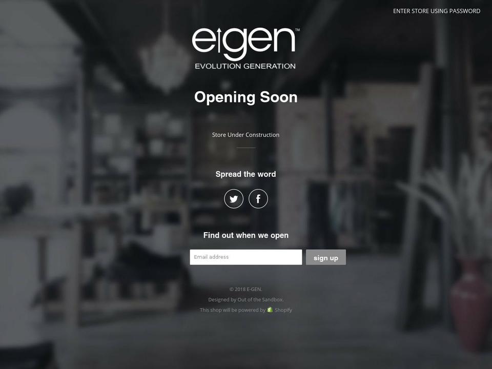 theegen.com — Shopify storefront screenshot