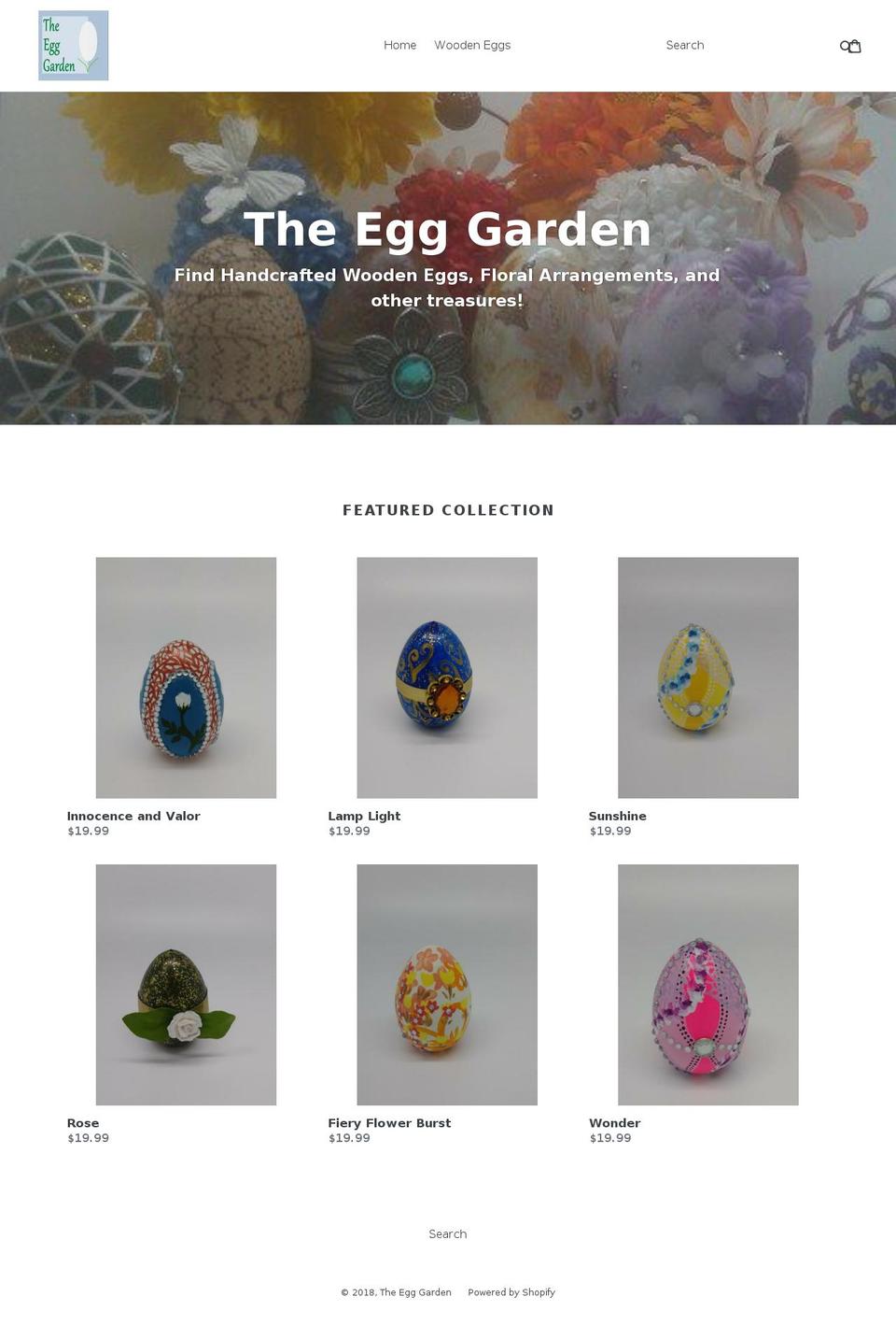 theegggarden.com shopify website screenshot
