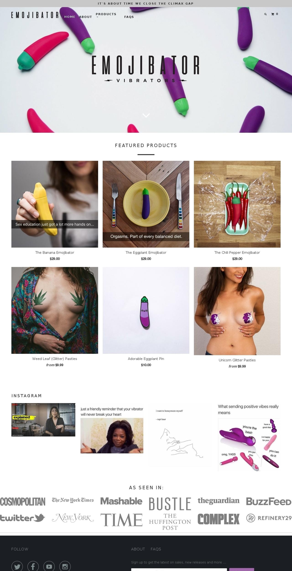 theeggplantemoji.com — Shopify storefront screenshot