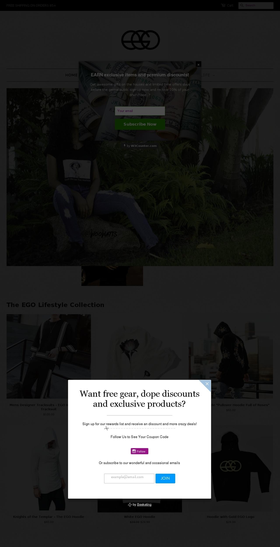 theegolifestyle.com shopify website screenshot