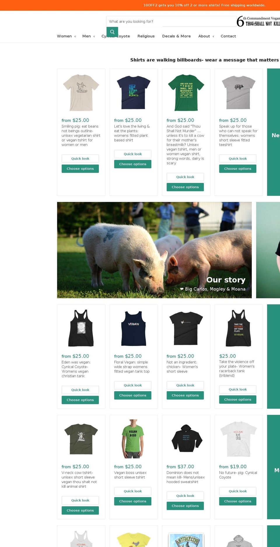 theeighthcommandment.com — Shopify storefront screenshot