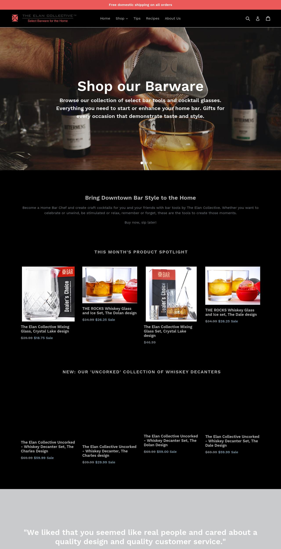 theelancollective.com shopify website screenshot