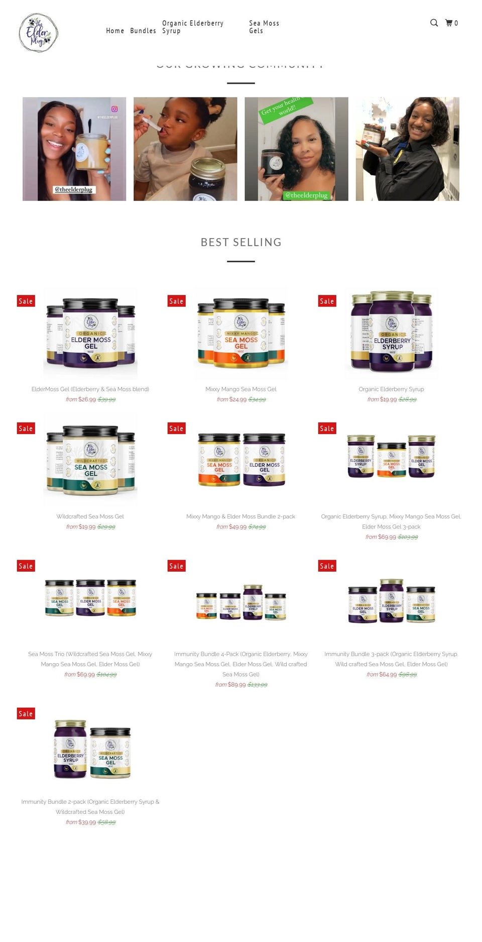theelderplug.com shopify website screenshot