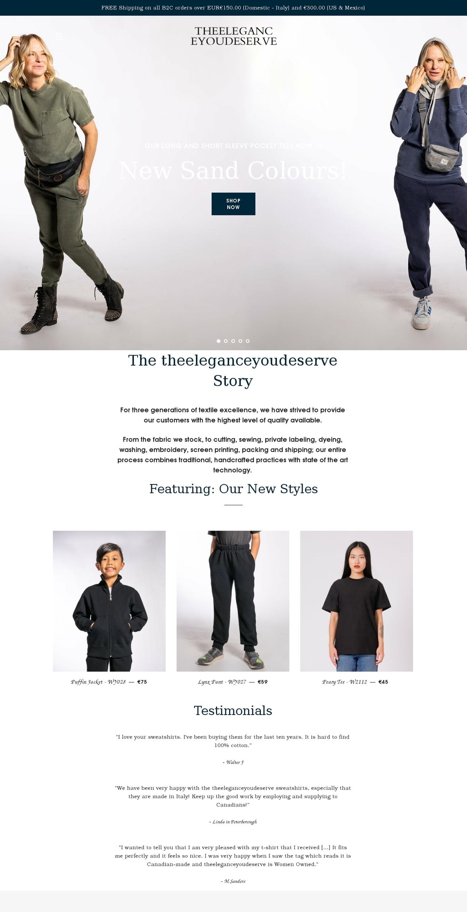 theeleganceyoudeserve.com shopify website screenshot