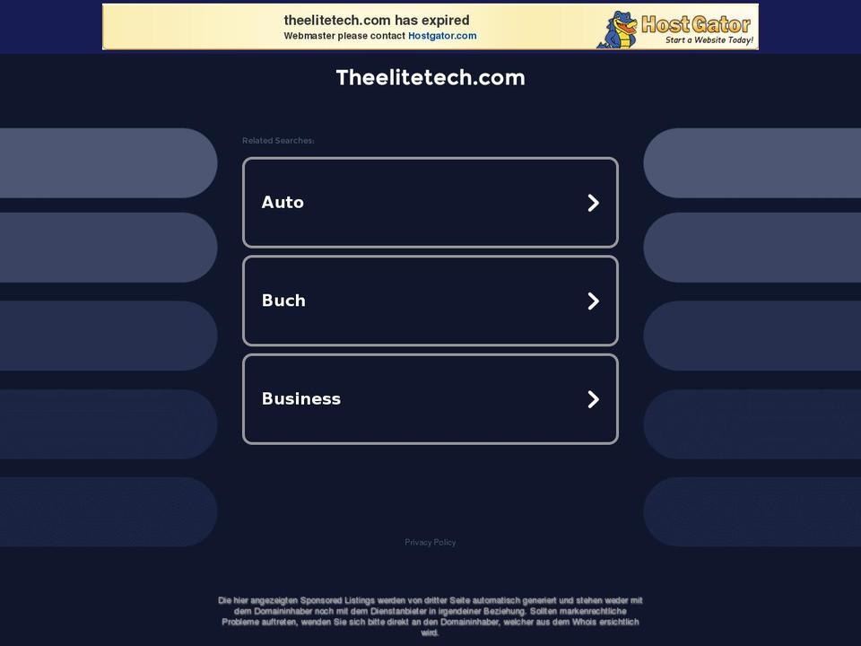 theelitetech.com — Shopify storefront screenshot