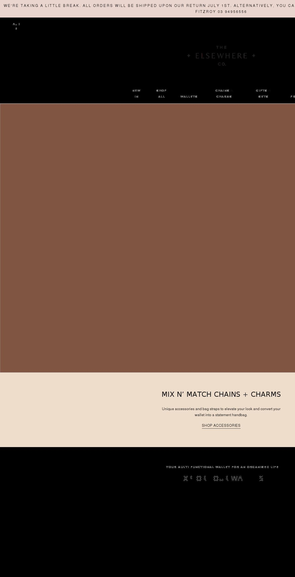 theelsewhereco.com shopify website screenshot