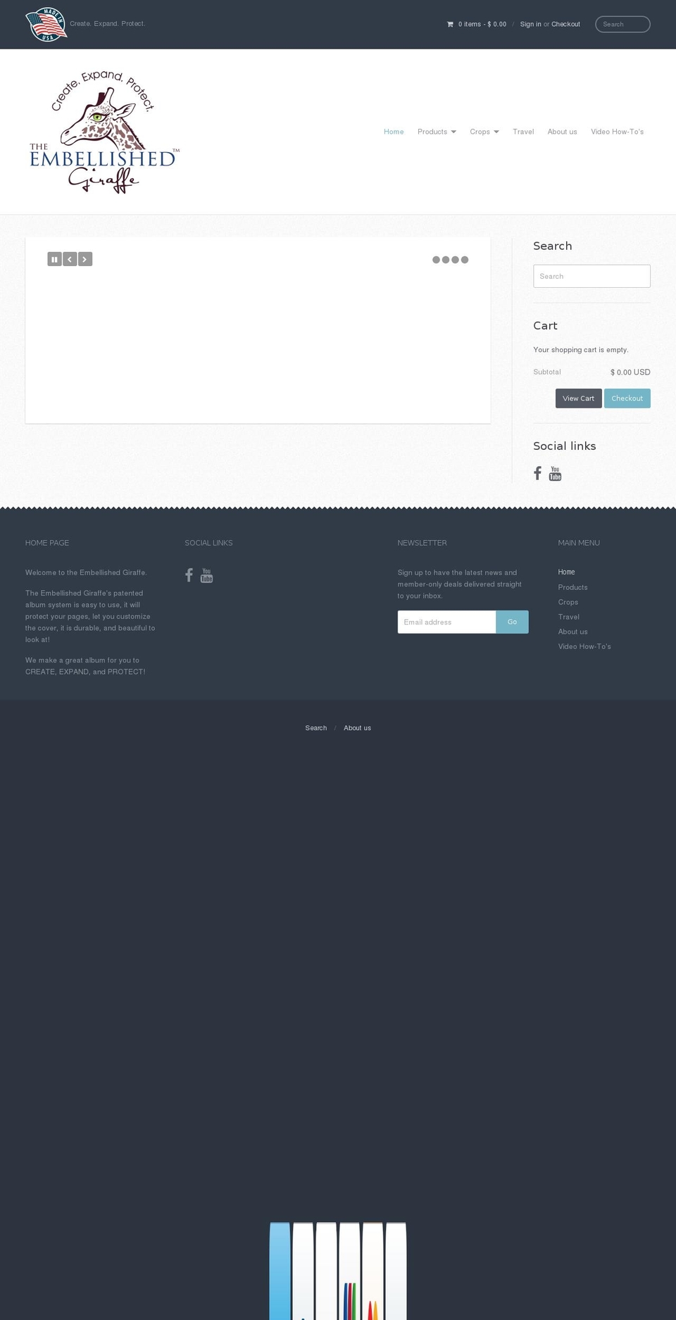 theembellishedgiraffe.com shopify website screenshot