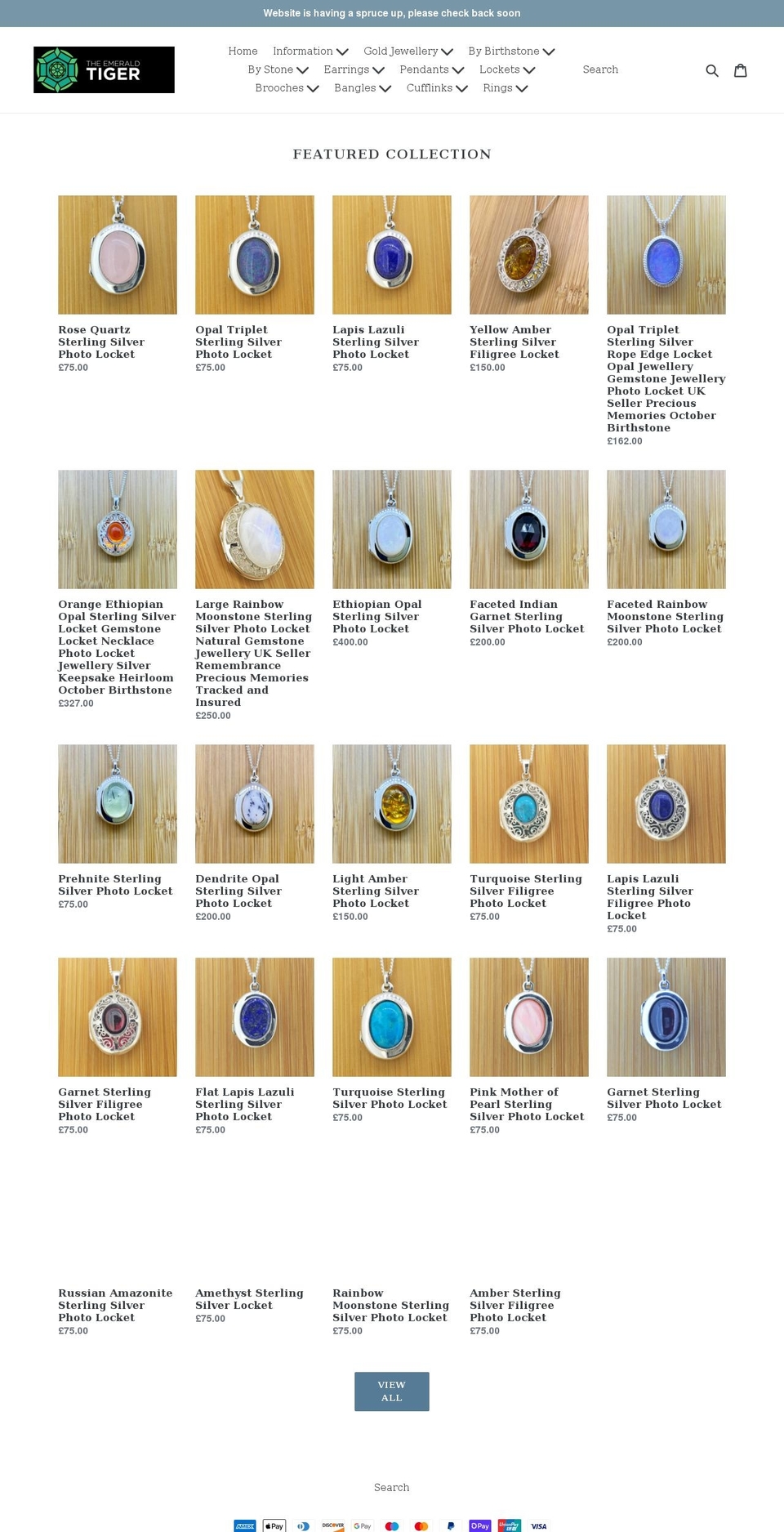 theemeraldtiger.com shopify website screenshot