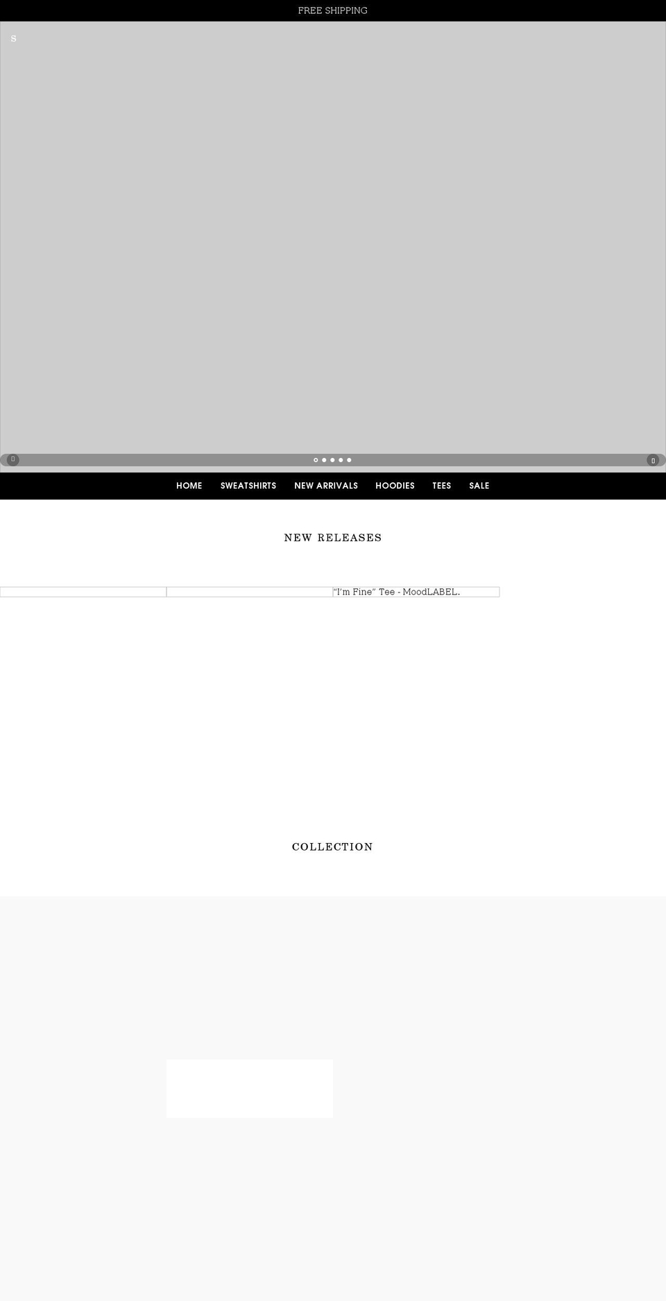 theemoodlabel.com shopify website screenshot