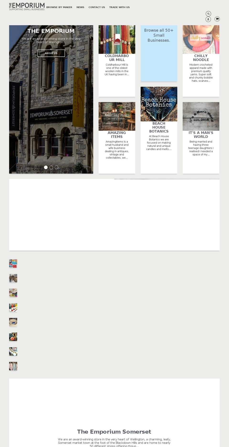 theemporiumsomerset.co.uk shopify website screenshot