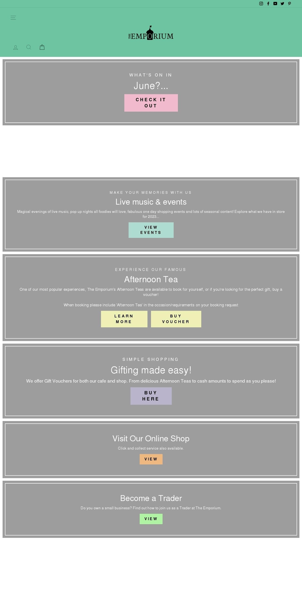 theemporiumyeovil.co.uk shopify website screenshot
