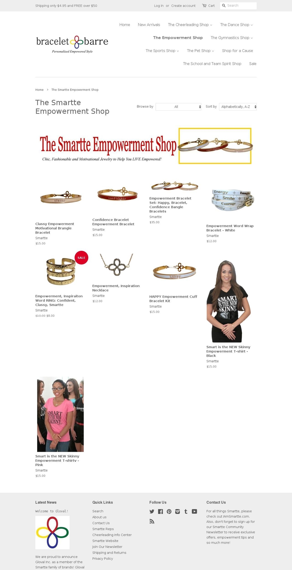 theempowermentshop.com shopify website screenshot