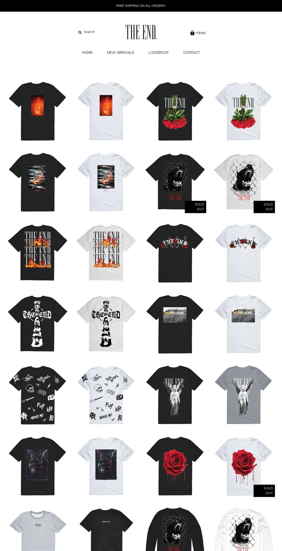 theendbrand.com — Shopify storefront screenshot