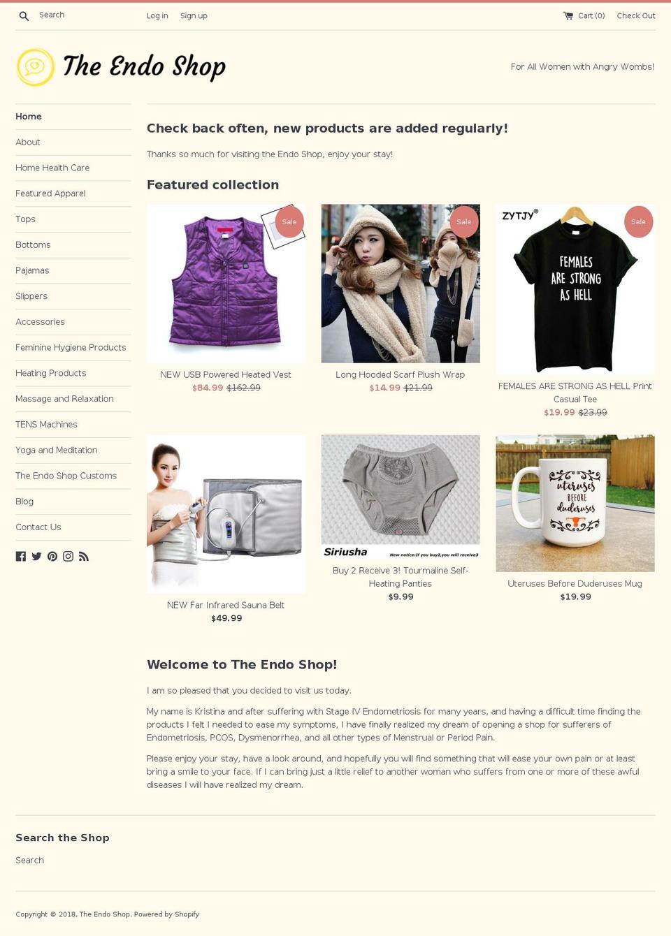 theendoshop.com — Shopify storefront screenshot