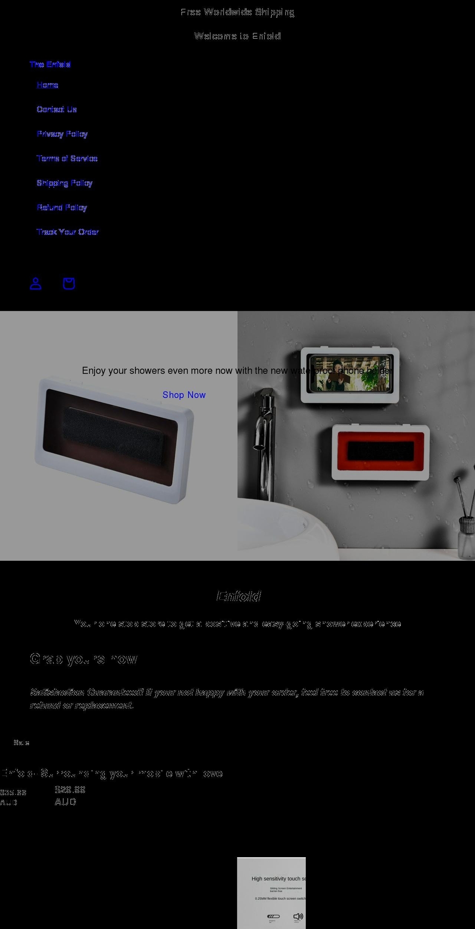 theenfold.com shopify website screenshot