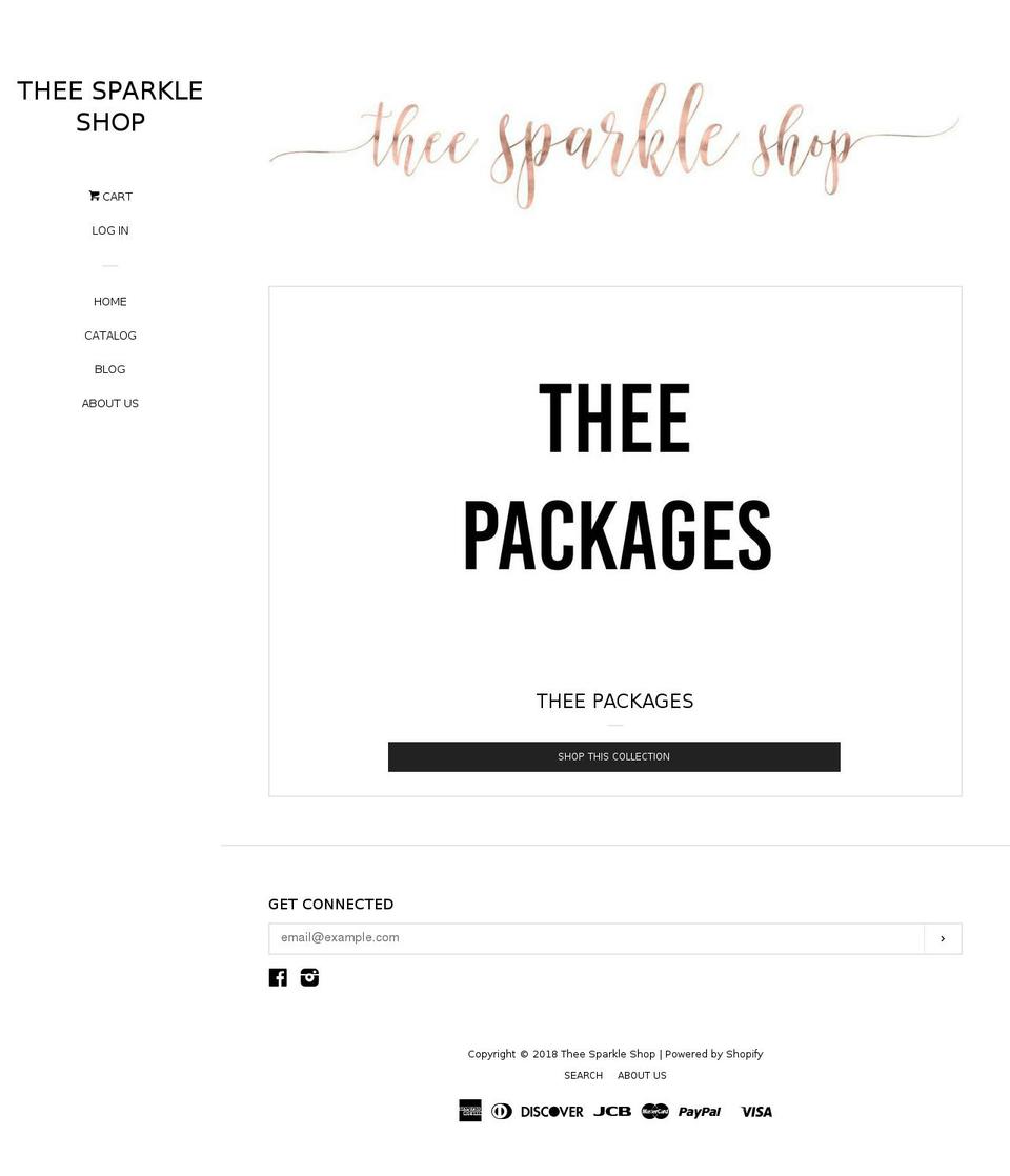 theesparkleshop.com — Shopify storefront screenshot