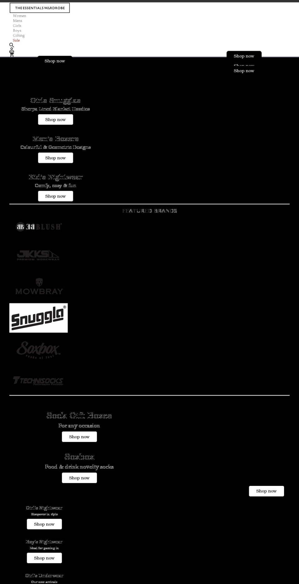 theessentialswardrobe.com shopify website screenshot