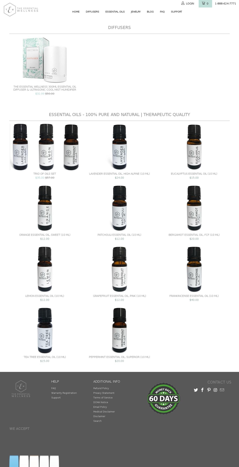 theessentialwellness.com — Shopify storefront screenshot