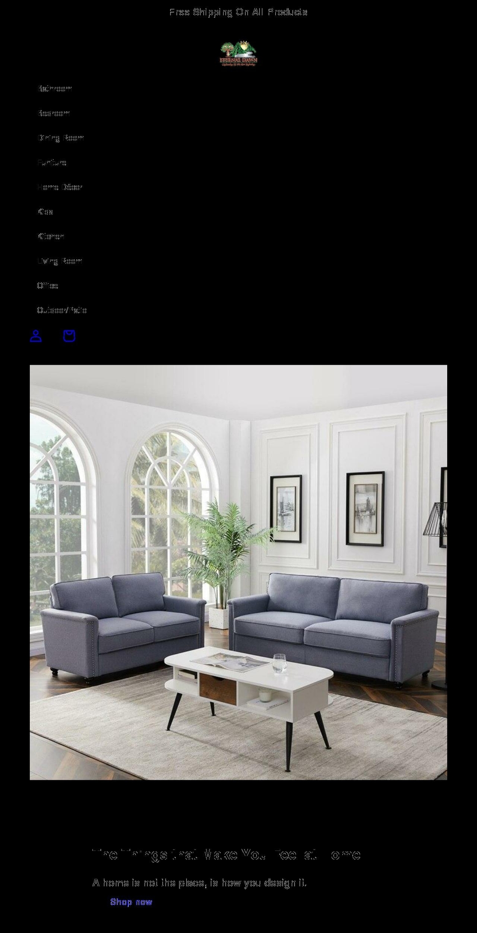 theeternaldawn.com shopify website screenshot