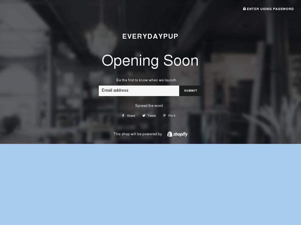 theeverydaypup.com — Shopify storefront screenshot