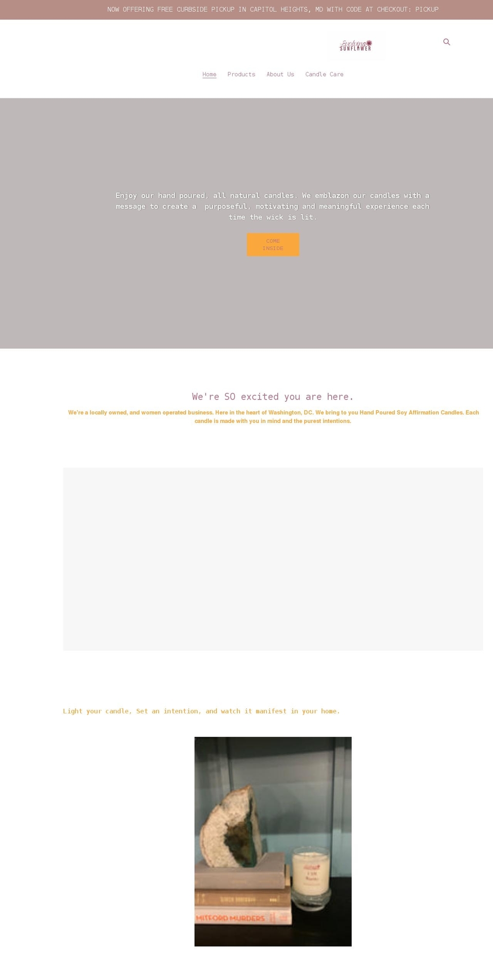 theevolvingsunflower.com shopify website screenshot