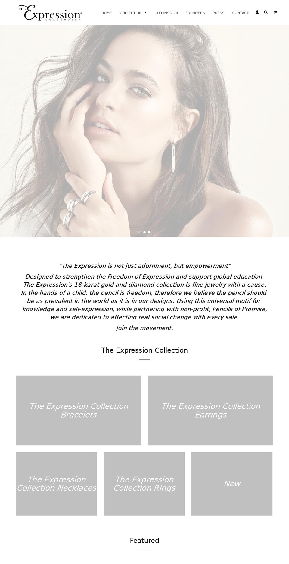 theexpression.com — Shopify storefront screenshot