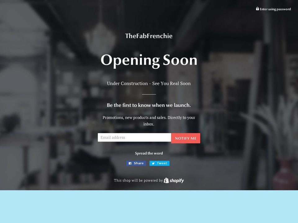 thefabfrenchie.com shopify website screenshot