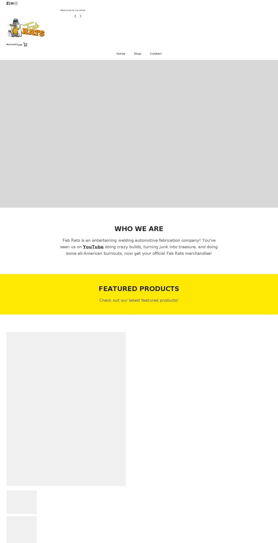 thefabrats.com shopify website screenshot