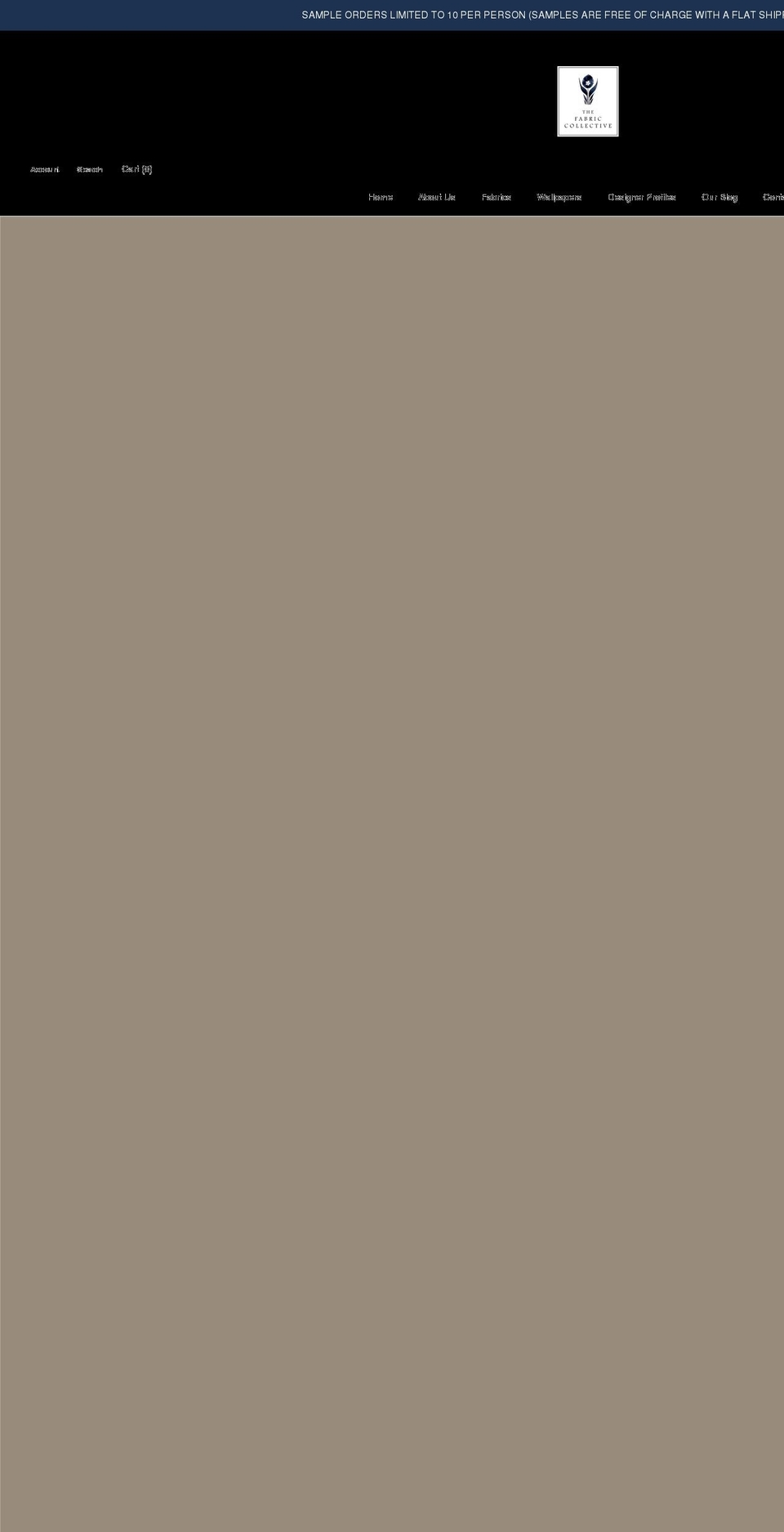 thefabriccollective.com shopify website screenshot