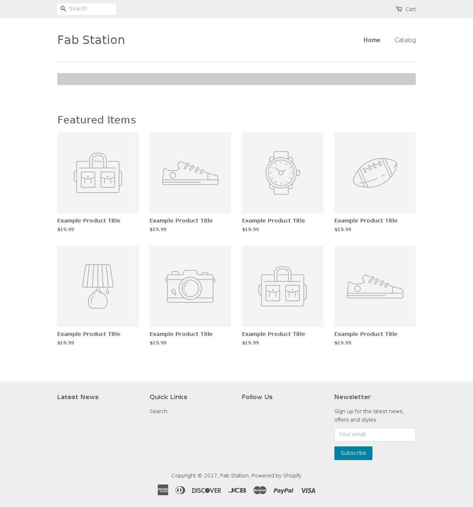 thefabstation.com shopify website screenshot