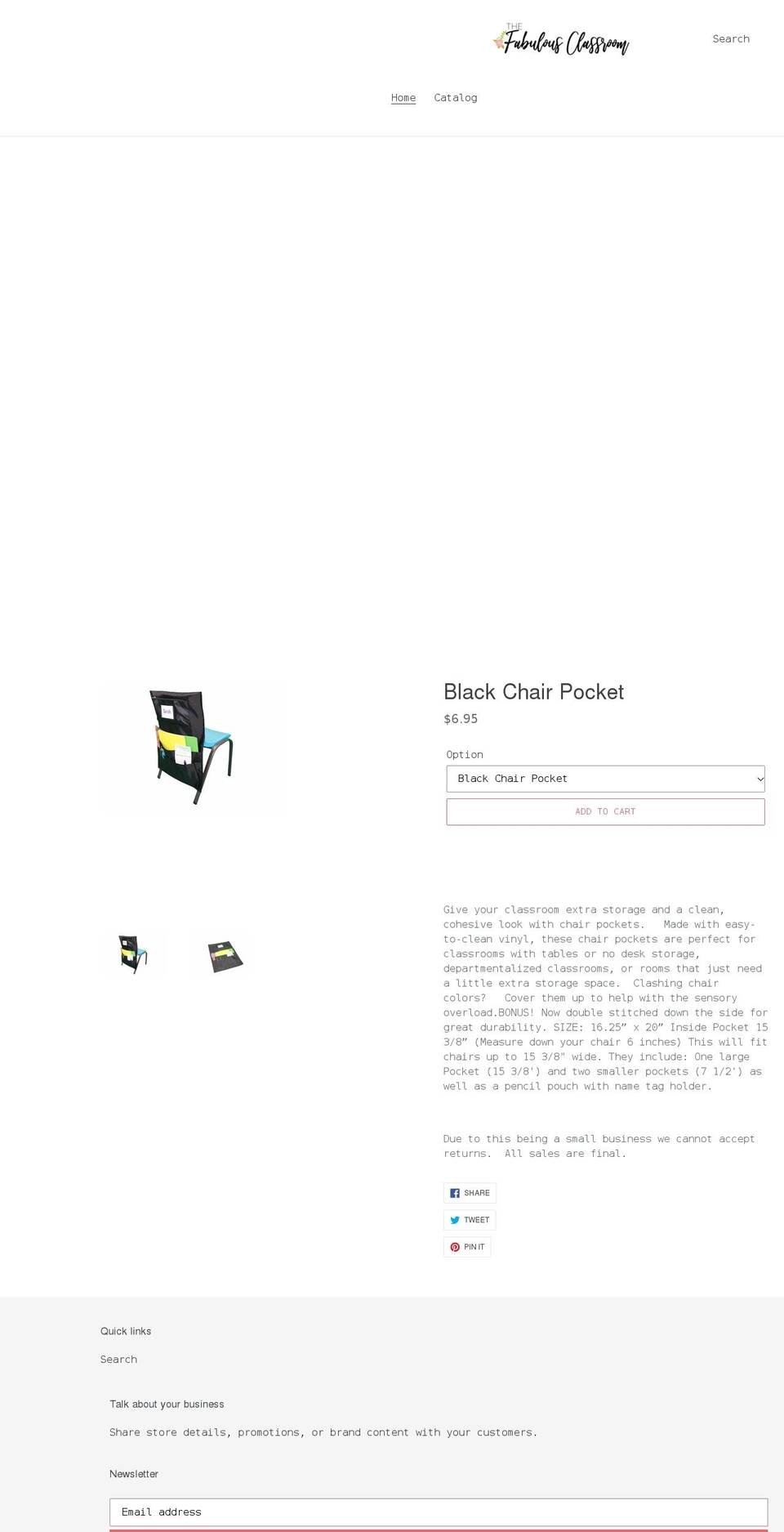 thefabulousclassroom.com shopify website screenshot