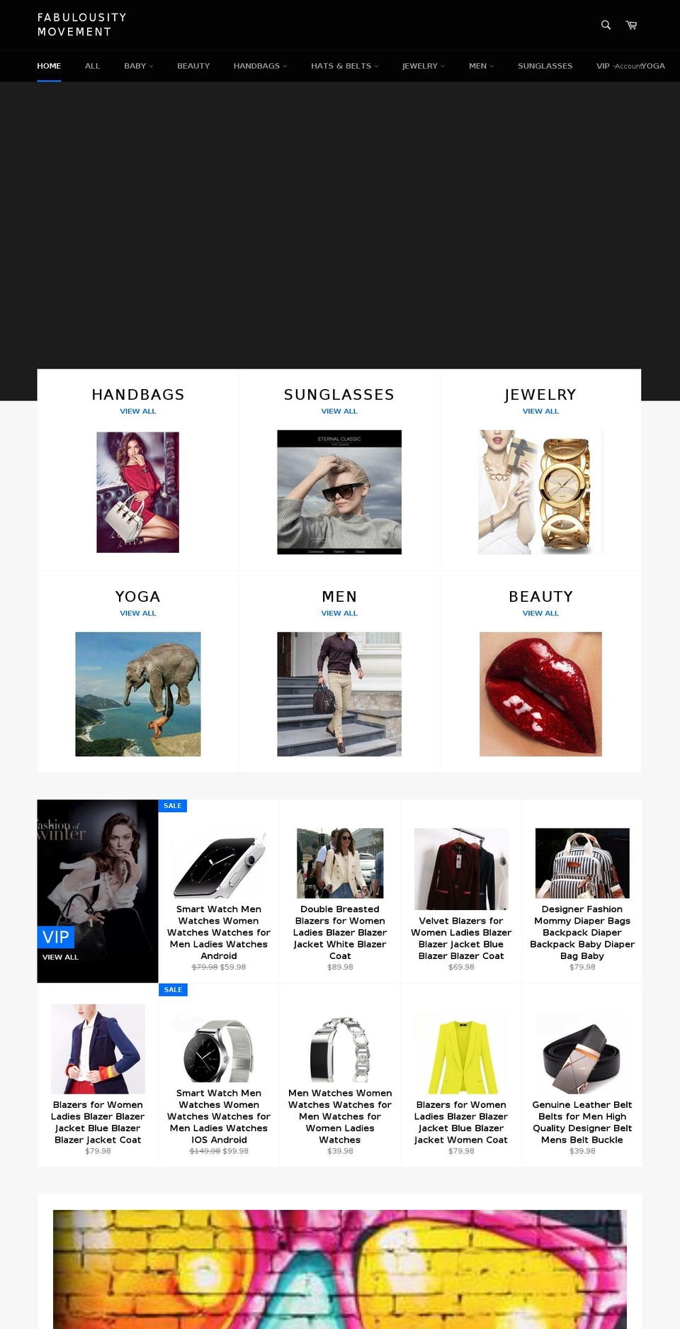 thefabulousitymovement.com — Shopify storefront screenshot