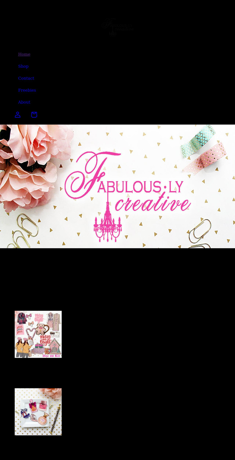 thefabulouslycreative.com shopify website screenshot