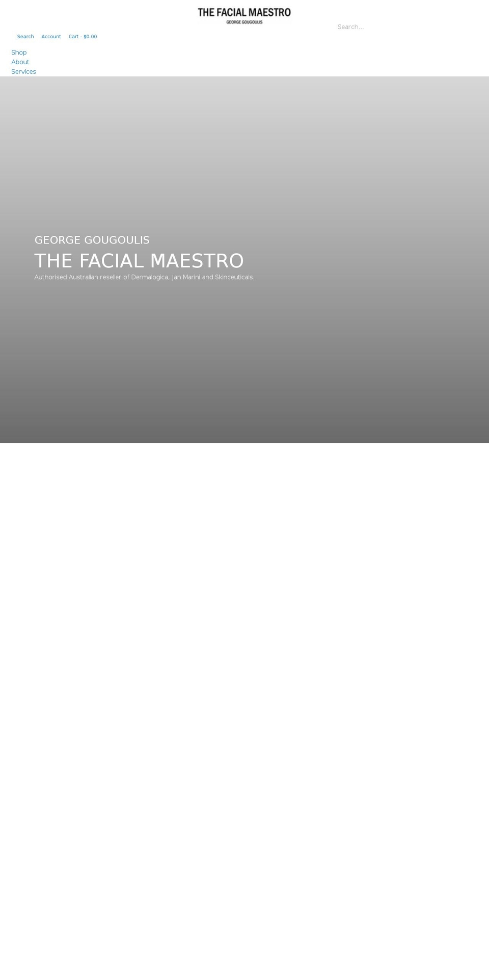 thefacialmaestro.com shopify website screenshot